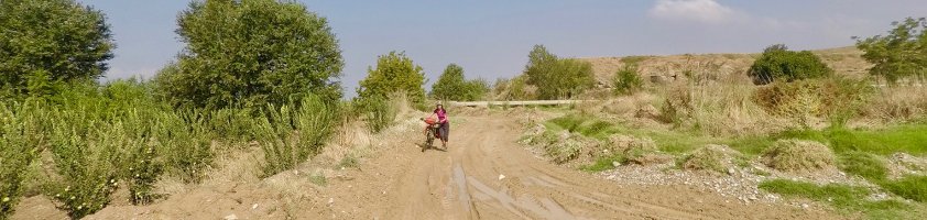 en bici hacia Dazkiri
