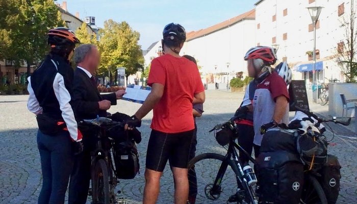 Foto con el Alcalde de Dessau