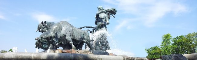 Foto de una fuente en Copenhague
