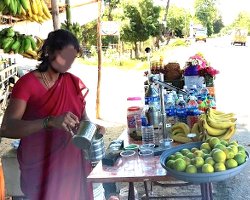 Foto de un puesto de pescado