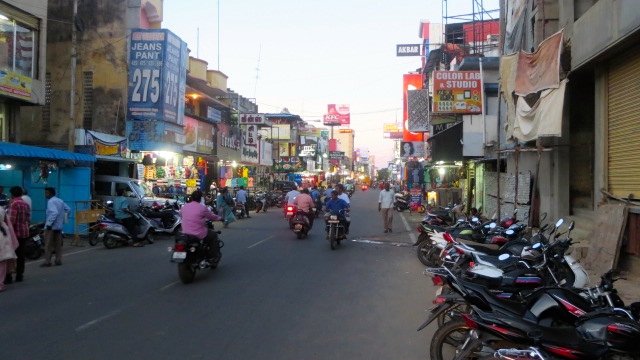 Foto de Pondycherry por la noche