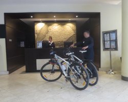 Foto de las bicicletas en el hotel